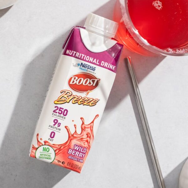 Boost Breeze Variety Pack - 8 oz Nutritional Drink by Boost, Supports Wound Healing & Malnutrition - Image 2