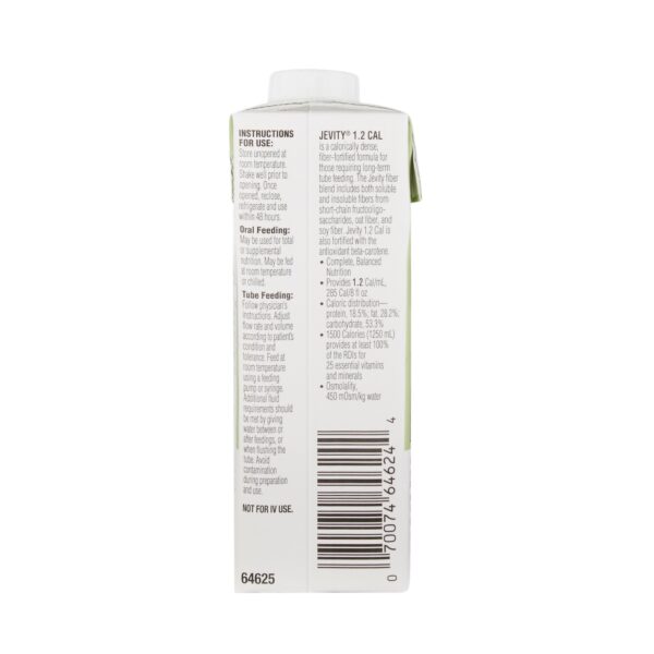 Jevity 1.2 with Fiber Complete Tube Feeding Formula - 8 oz Reclosable Carton - Image 2