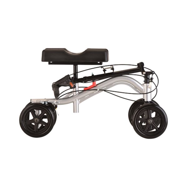 Nova TKW-12 Knee Walker with 18-Inch Base, Adjustable Height, Silver Aluminum Frame - Image 2