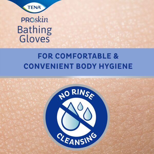 TENA ProSkin Bathing Gloves – Gentle, Rinse-Free Personal Hygiene Solution - Image 7