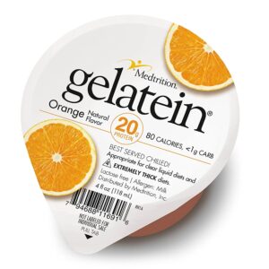 Gelatein? 20 Orange High Protein Gelatin - 4 oz Oral Supplement by McKesson