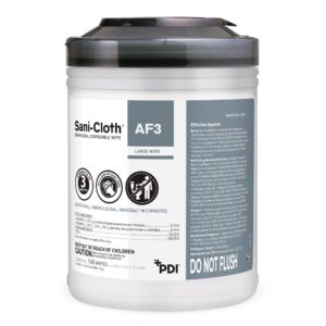 Sani-Cloth® AF3 Germicidal Large Disinfectant Wipes - 160 Count, Canister