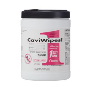 CaviWipes1 Surface Disinfectant Wipes - Alcohol Based, 65-Count, 9 x 12 Inches, McKesson Part No. 13-5150