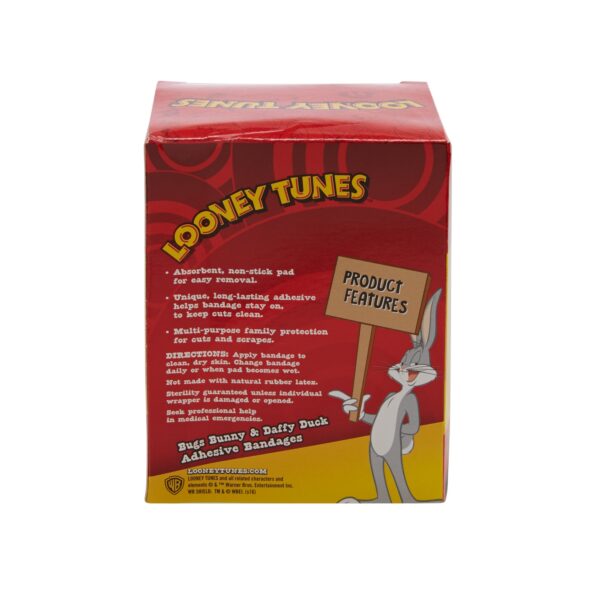Looney Tunes* Stat Strip Adhesive Bandages, 3/4 x 3 Inch * Kid-Friendly Daffy Duck and Bugs Bunny Prints - Image 5