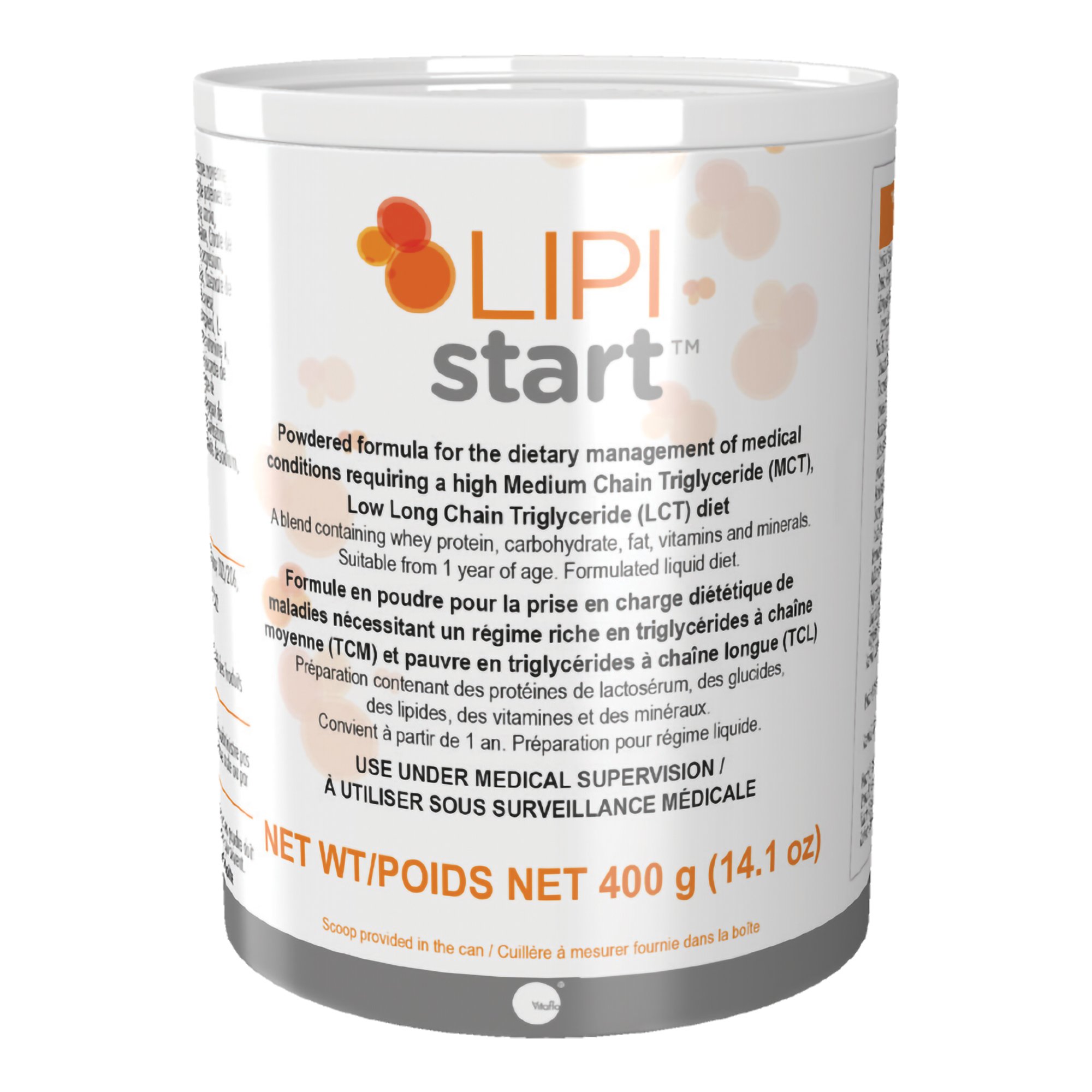 Lipistart* Powder Formula with High MCT Content for Nutritional Support - 400g Can