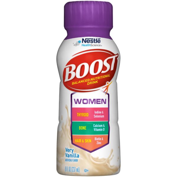 Boost Women Vanilla Nutritional Drink - 8 oz. Bottle | High-Protein, Calorie Smart Supplement - Image 3