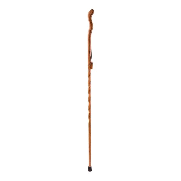 Brazos* Twisted Oak 55-Inch Handcrafted Walking Stick in Tan - Durable and Versatile Mobility Aid - Image 2