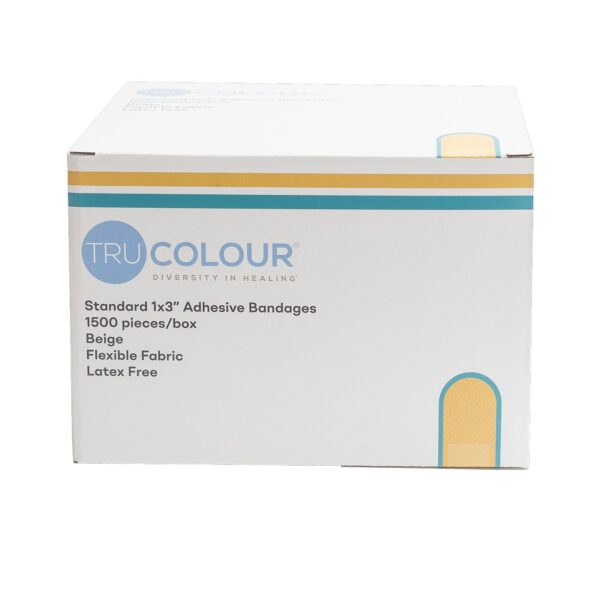 TruColour? Beige Adhesive Strip Bandages, 1 x 3 Inch - Sterile Fabric Wound Care for Minor Injuries - Image 7