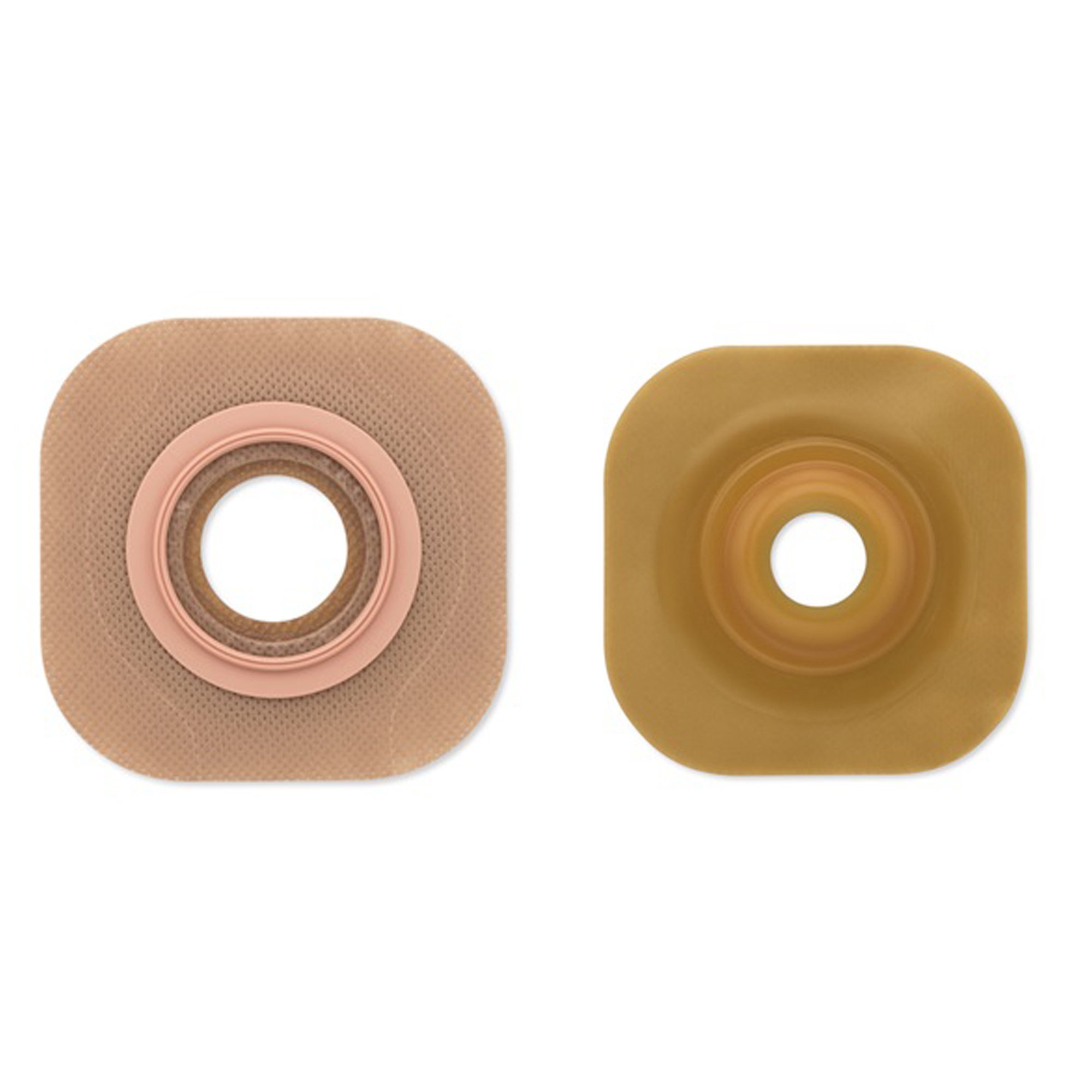 FlexWear™ Colostomy Barrier with 1 1/8 Inch Opening – Green Code, Precut Floating Flange, 44mm Flange Size