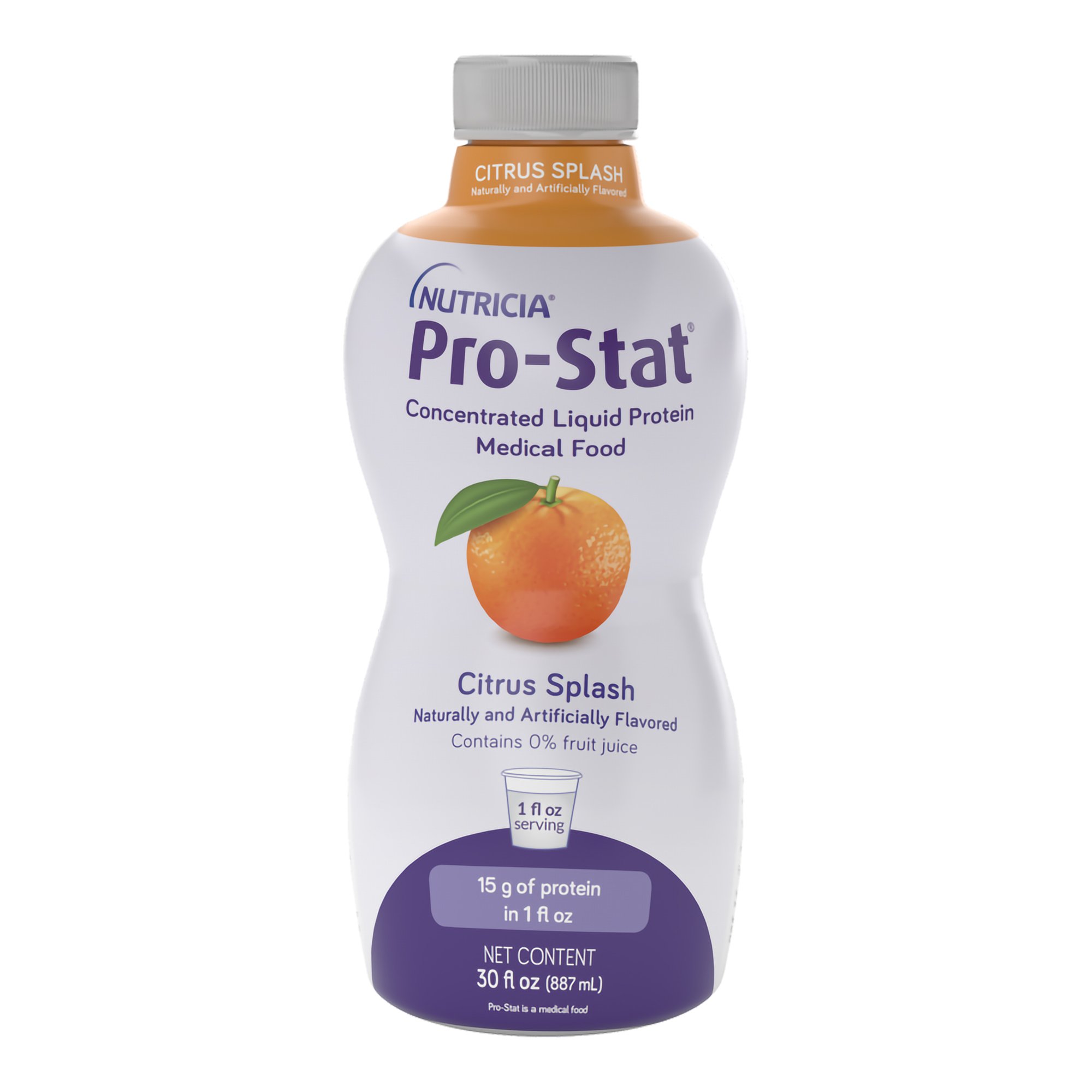 Pro-Stat? Citrus Splash Concentrated Liquid Protein - 30 oz Bottle for Wound Healing and Nutrition Support