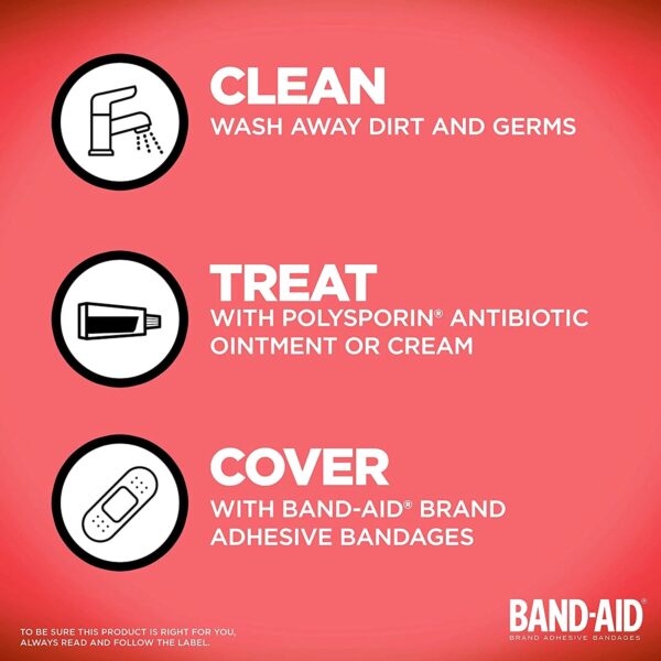 Band-Aid? Adhesive Strip Assorted Sizes by Band-Aid? - Sterile, Tan, 80 Count - Image 3