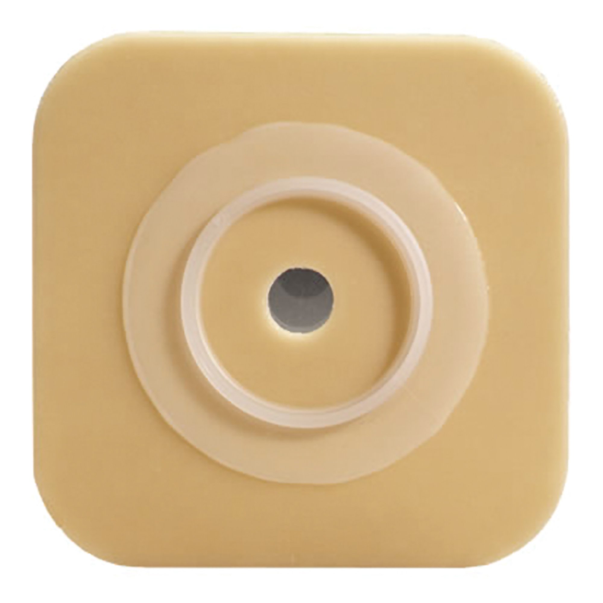 Sur-Fit Natura® Two-Piece Durahesive® Skin Barrier with 32 mm Flange - 4 x 4 Inch, Extended Wear, Square Shape, Tan