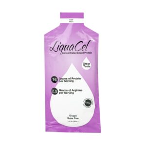 LiquaCel Grape Concentrated Liquid Protein * 1 oz Oral Supplement, 100 Pack