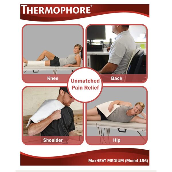 Thermophore MaxHEAT Moist Heating Pad 14 x 14 Inches – Electric Reusable Therapy Pad for Targeted Heat Relief - Image 7