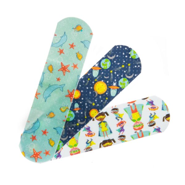 McKesson Kids* Kid Design (Assorted Prints) Adhesive Bandage, 3/4 x 3 Inches - Image 3