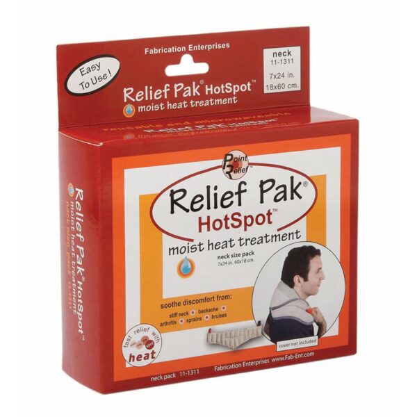 Relief Pak HotSpot Contour Neck Moist Heat Pack - Reusable Therapy Pad for Neck Pain Relief - Image 3