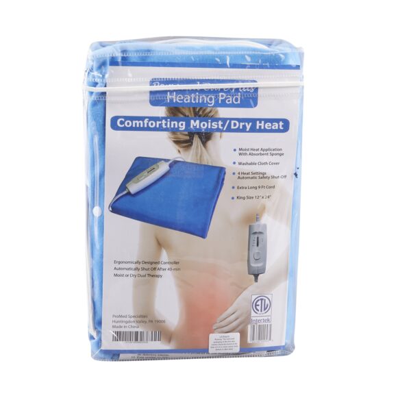 ProMed PersonalCarePlus Moist and Dry Heating Pad, 12 x 24 Inches - Image 2