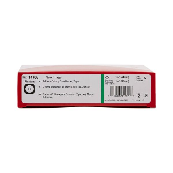 New Image™ Flextend™ Flat Ostomy Barrier with Floating Flange, 44mm Flange, 1-1/4 Inch Opening - Image 6