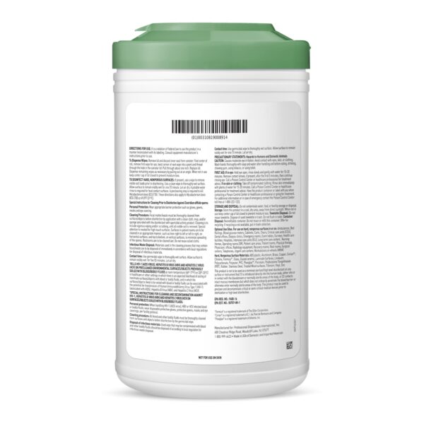 Sani-HyPerCide® Extra Large Germicidal Disinfectant Wipes, 65 Count Canister - Image 2