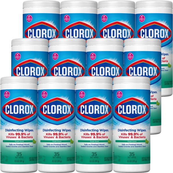 Clorox® Disinfecting Wipes, Fresh Scent - 35 Count Canister - Image 5