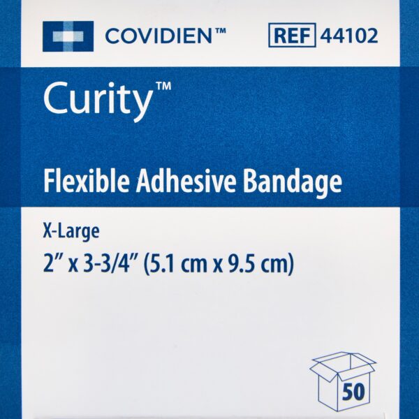 Curity* Tan Adhesive Bandage, 2 x 3-1/4 Inch, Sterile Fabric Strip - Image 5