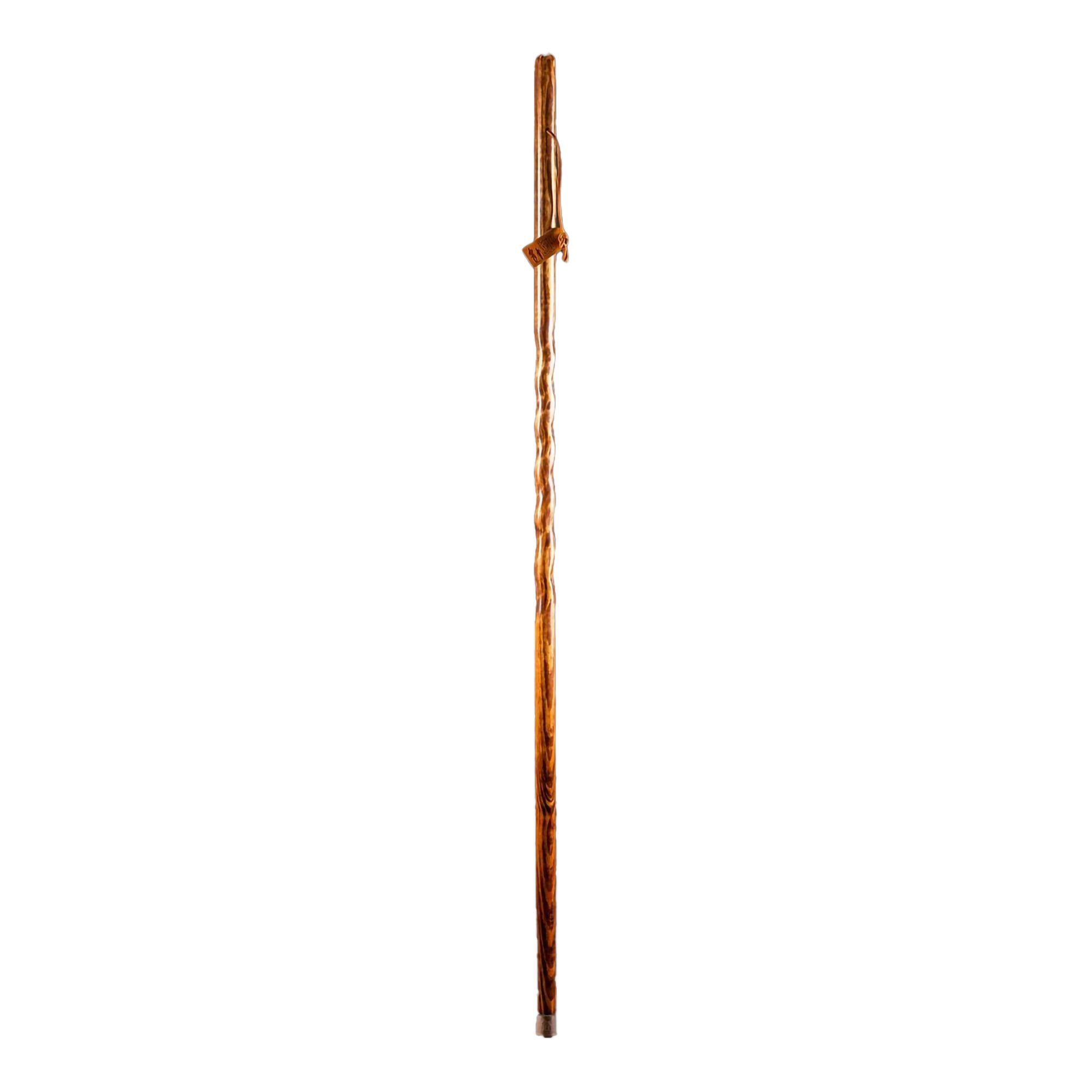 Brazos* Twisted Pine Handcrafted Walking Stick, 55 Inch - Red Sweet Gum with Wood Handle