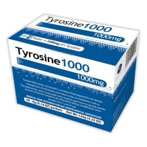 Tyrosine 1000 L-Tyrosine Powder Oral Supplement, 4 Gram Packets - Germany Made