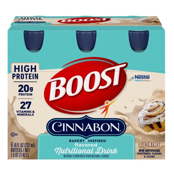 Boost? High Protein Cinnabon Flavor Nutritional Drink - 8 oz Bottle, Pack of 24 - Image 2