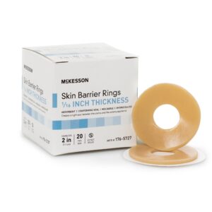 McKesson Skin Barrier Ring - Secure Ostomy Seal with Hydrocolloid Technology