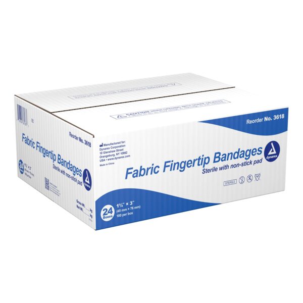 Dynarex Tan Adhesive Fabric Bandage, 1? x 3 Inches * Sterile Fingertip Wound Care Strip - Image 5