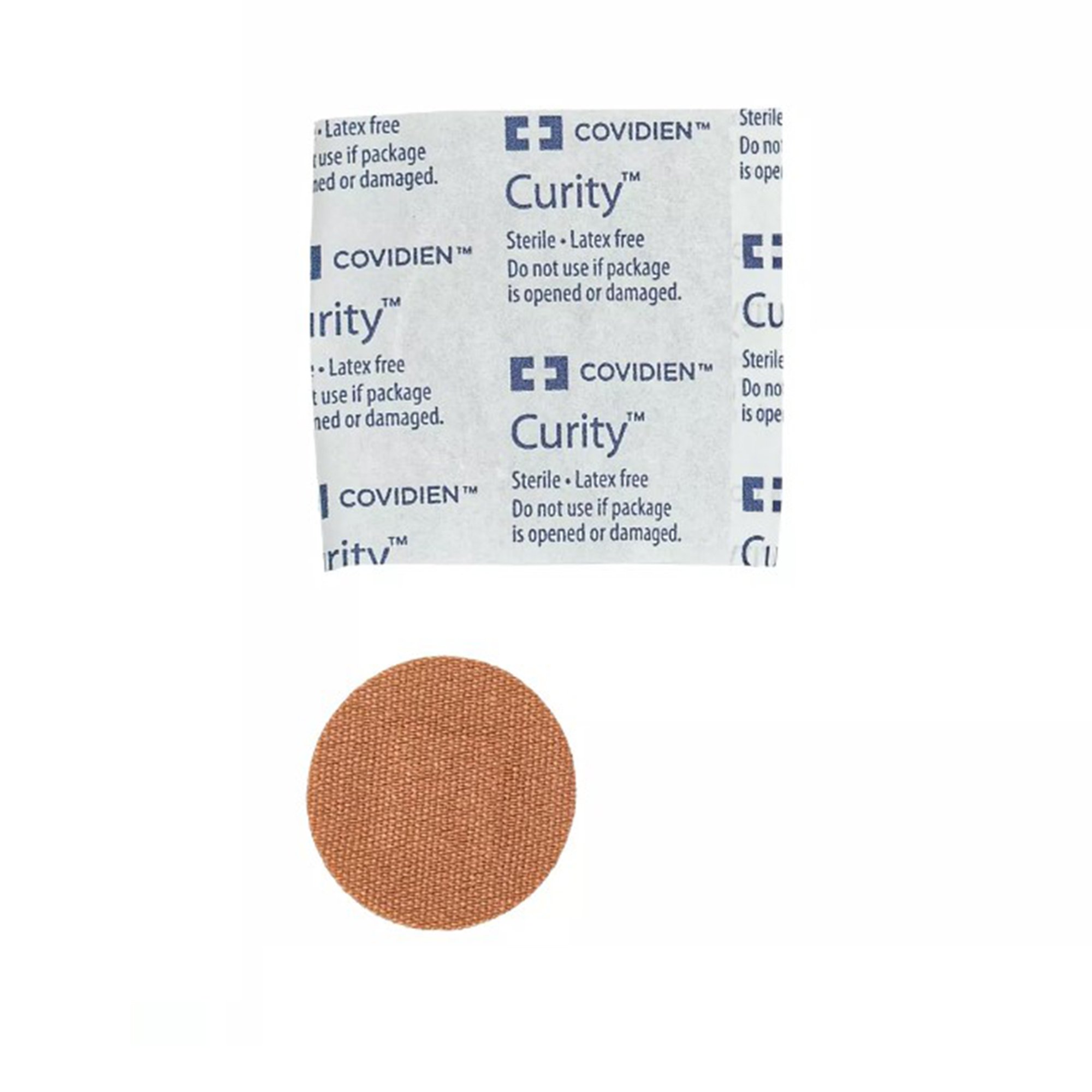Curity* Adhesive Spot Bandage, 7/8 Inch Round * Sterile Fabric Wound Care Solution