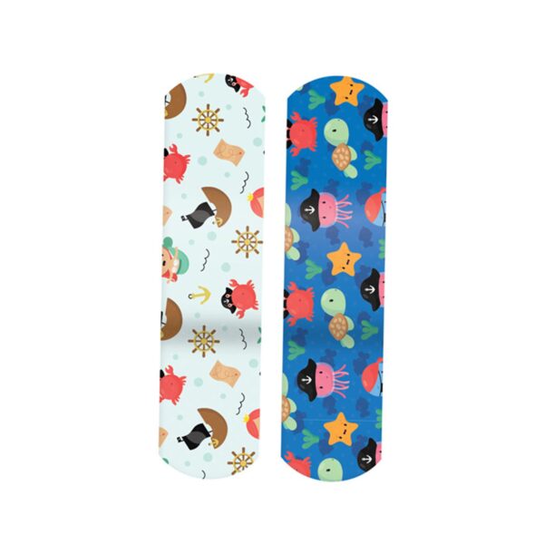 Stat Strip Matey's Adhesive Wound Bandages - 3/4 x 3 Inches, Sterile, Kid Design, 100 Per Box - Image 3