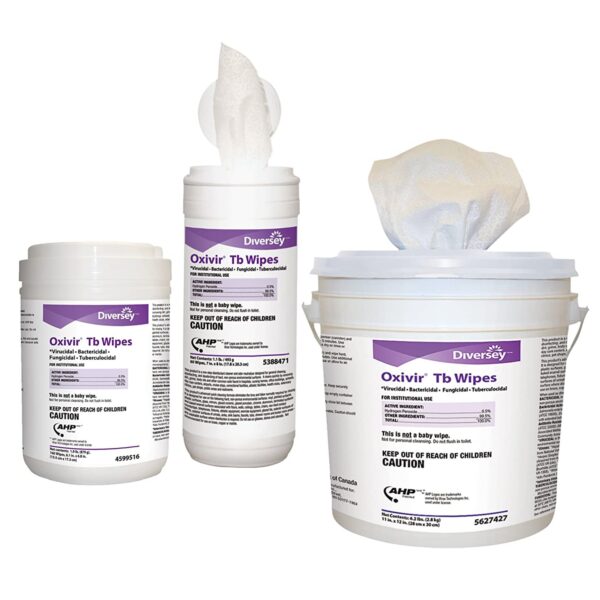 Diversey Oxivir® Tb Surface Disinfectant Cleaner Wipes, 60 Count - Image 2