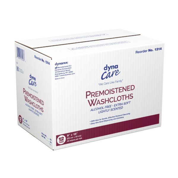 DynaCare Dynarex Personal Cleansing Wipes with Aloe and Lanolin – 9x13 Inch Tub Pack - Image 2