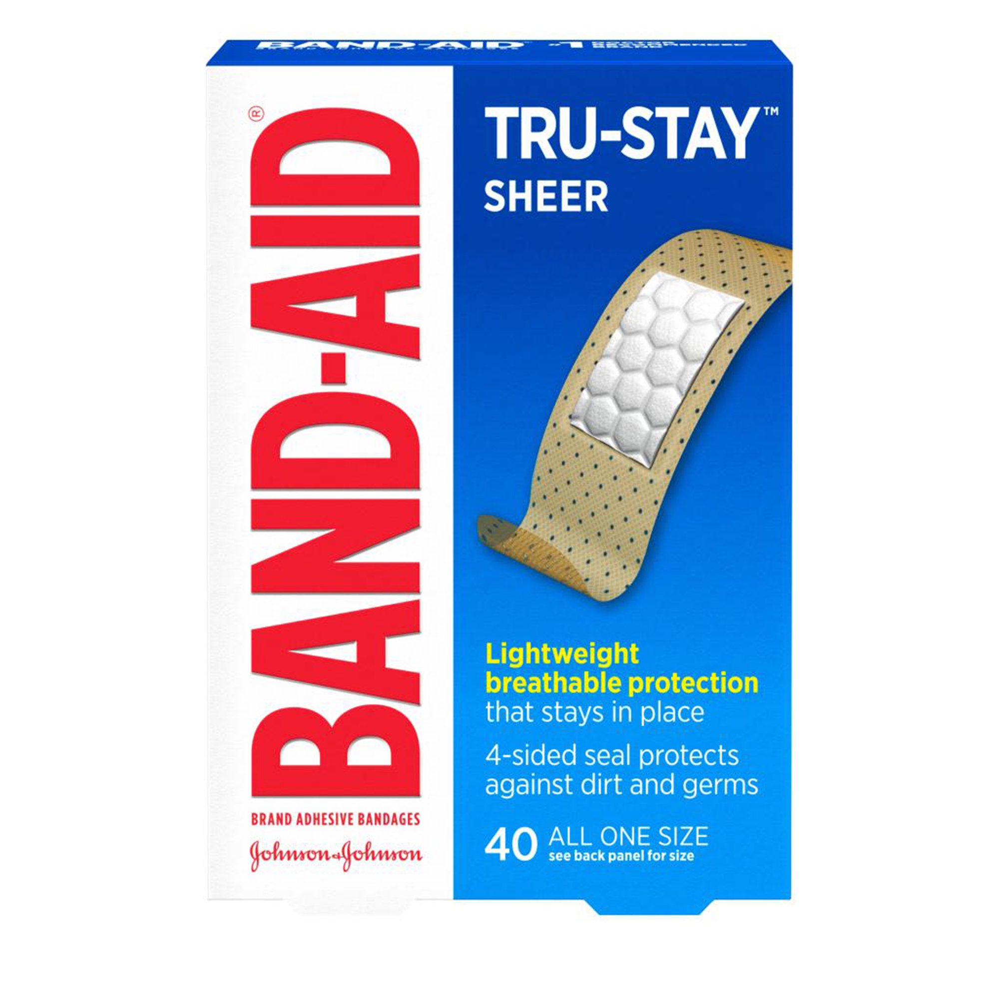 Band-Aid? Tru-Stay* Adhesive Strip 3/4 x 3 Inches for Wound Care