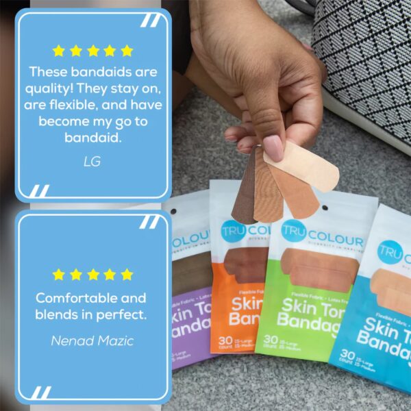 Tru-Colour? Multi-Tone Waterproof Adhesive Bandages 1 x 3 Inch (120 Pack) - Image 7