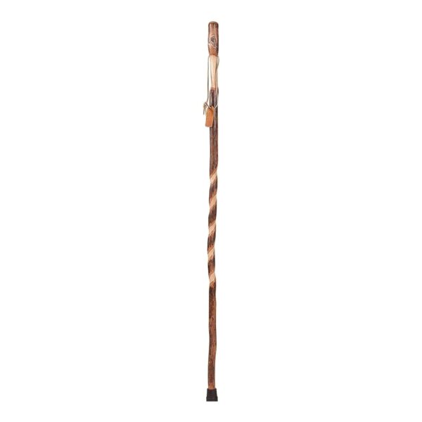 Brazos* Twisted Hickory 58-Inch Walking Stick - Durable and Traditional Hiking Cane - Image 2