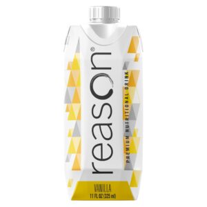 Reason* Vanilla Premium Nutritional Drink 11 oz * High Calorie, Low Lactose Oral and Tube Feeding Supplement