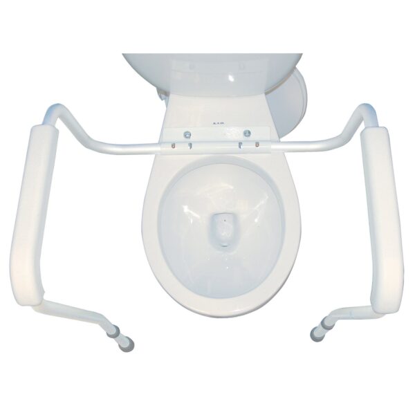 Drive™ Assembled Toilet Safety Frame with Adjustable Armrests and Aluminum Construction - Image 2