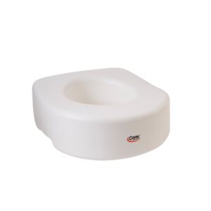 Carex® Economy Raised Toilet Seat - 5 Inch Height Increase for Comfort and Stability