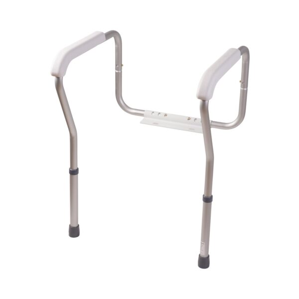 HealthSmart Toilet Safety Arms with Adjustable Support and Rust-Resistant Aluminum Build - Image 5