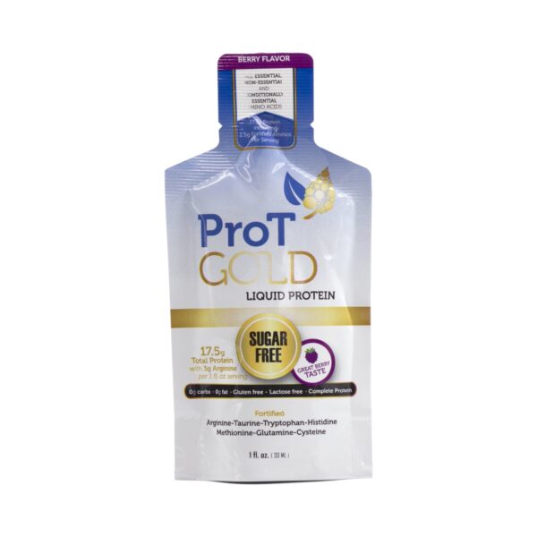 ProT Gold Berry Liquid Protein Supplement - 1 oz. Packets (144/Case) - Image 2