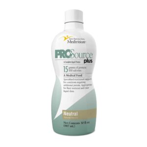 ProSource Plus Collagen and Whey Protein Liquid Supplement * 30 oz Bottle for Adults