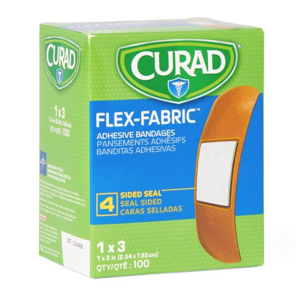 Comfort Cloth? Tan Adhesive Strip, 1 x 3 Inch - Sterile Wound Care Bandage - Image 2