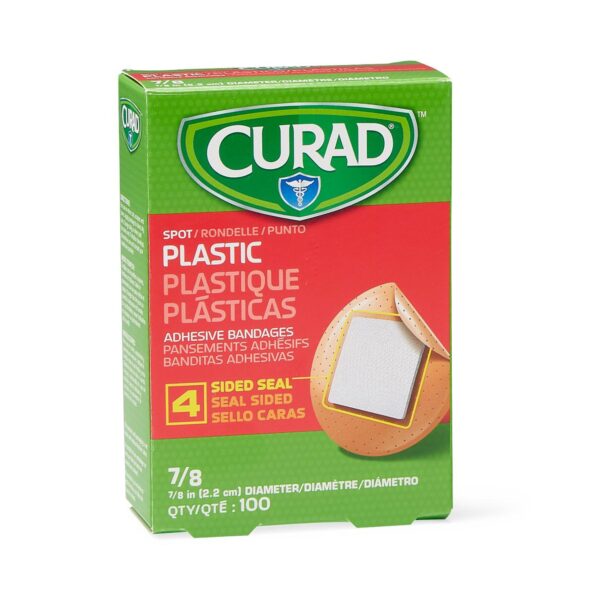 Curad? Round Tan Adhesive Spot Bandage, 7/8 Inch Diameter - Image 6