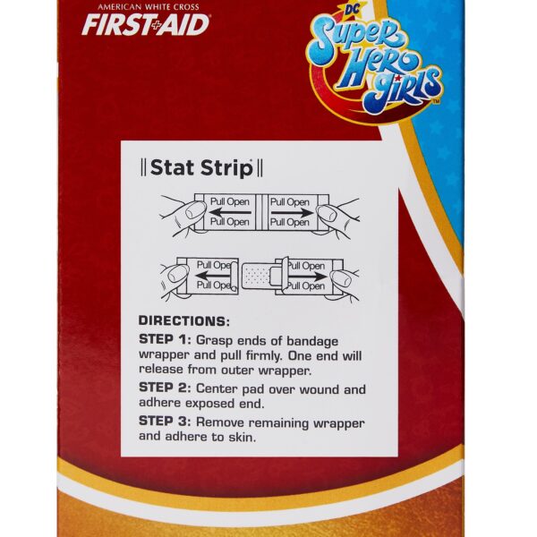 American White Cross First Aid DC Super Hero Girls Kid Design Adhesive Bandages (Part No. 10859) - Image 4