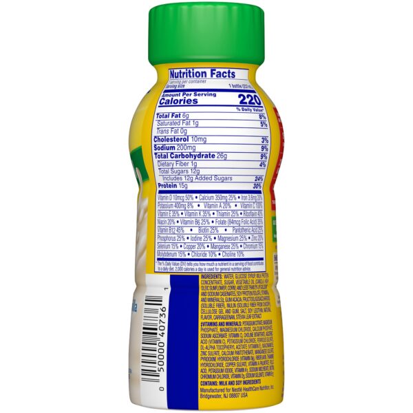 Carnation Breakfast Essentials High Protein Vanilla Nutritional Drink - 8 oz Bottles (Case of 24) - Image 2