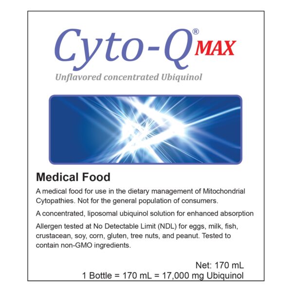Cyto-Q* MAX Concentrated Ubiquinol Liquid Supplement - 170 mL Bottle - Image 3