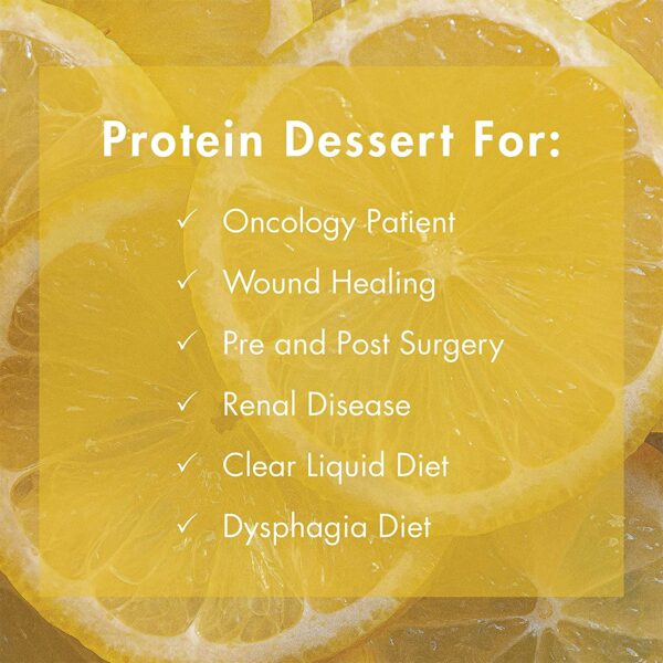 Gelatein Plus Lemon High Protein Gelatin - 4 oz Oral Supplement Cup - Image 5