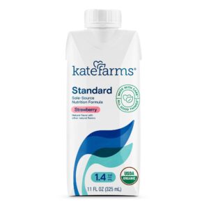 Kate Farms Standard 1.4 Strawberry Sole-Source Nutrition Formula - 11 oz Carton